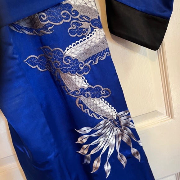 black and blue reversible kimono - Picture 6 of 11